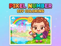 Spill Pixel Number  DIY Coloring online