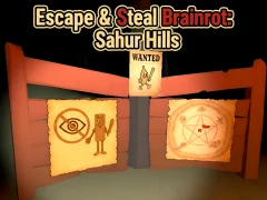 Spill Escape & Steal Brainrot: Sahur Hills online
