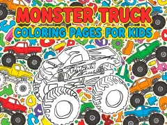 Spill Monster Truck Coloring Pages For Kids online