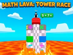 Spill Math Lava: Tower Race online