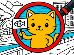 Spill Find The Cat Cat Search online