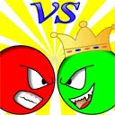 Spill Red ball vs green king online