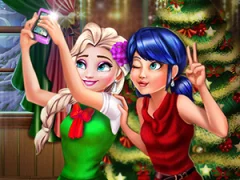 Spill Ladybug And Elsa Xmas Selfie online