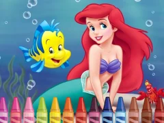 Spill 4GameGround Little Mermaid Coloring online