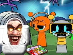 Spill Sprunki Castle Panic Skibidi Toilet online