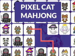 Spill Pixel cat mahjong online