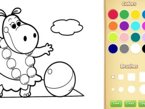 Spill Baby Farm Animals Coloring Book for Kids online