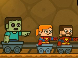 Spill 2 Player Blockminer Escape  online