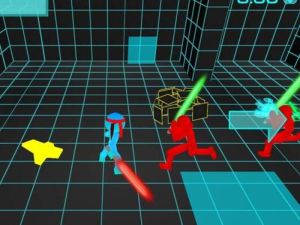 Spill Stickman neon sverdkamp online