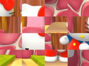 Spill Hello Kitty Video Puzzle online
