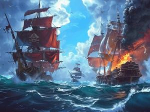 Spill Piratskip: Bygg og slåss online