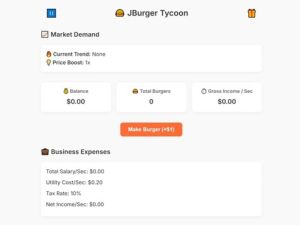 Spill Jburger Tycoon online