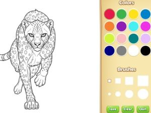Spill Wild Animals Coloring Book online