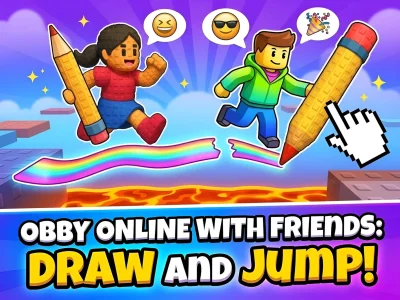 Spill Obby online with friends: Draw and Jump! online