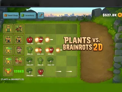 Spill Plants vs Brainrots 2D online
