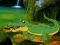 Spill Crocodile Waterfalls Forest Escape online