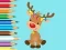 Spill Coloring Book: Cute Christmas Reindeer online
