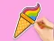 Spill Coloring Book: Rainbow Ice Cream online