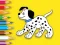 Spill Coloring Book: Cute Spotted Dog online
