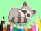 Spill Coloring Book: Baby Raccoon online
