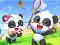 Spill Jigsaw Puzzle: Baby Panda Spring Outing online