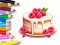 Spill Coloring Book: Berry Cake online
