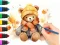 Spill Coloring Book: Autumn Bear online