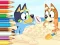 Spill Coloring Book: Bluey On The Beach online