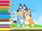 Spill Coloring Book: Bluey And Bingo Holiday online