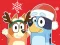 Spill Jigsaw Puzzle: Bluey Christmas Gift online