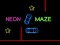 Spill Neon Car Maze online