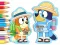 Spill Coloring Book: Bluey Camping online