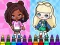 Spill Coloring Book: Aha World Sporty Girl online