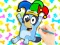 Spill Coloring Book: Clown Bluey online