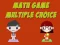 Spill Math Game Multiple Choice online