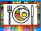 Spill Color and Decorate Dinner Plate online