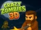 Spill Crazy Zombies 3D online