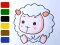 Spill Baby sheep ColoringBook online