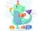 Spill Dino Party Jigsaw online