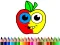 Spill Back To School: Apple Coloring Book online
