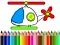 Spill Back To School Helicopter Coloring online