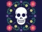 Spill Colorful Skull Jigsaw online