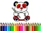 Spill Back To School: Panda Coloring online