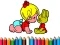 Spill Back To School: Aby Girl Coloring online