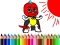 Spill Back To School: Mask Boy Coloring online