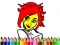 Spill Back To School: Cute Girl Coloring online