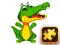 Spill Aligator Puzzle online