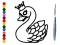 Spill Back To School: Swan Coloring Book online