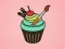 Spill Yummy Cupcake Coloring online