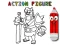 Spill Back To School: Action Figure Coloring online
